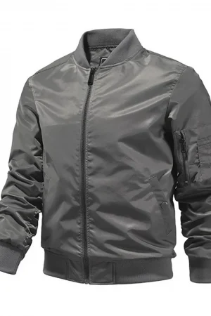 2024 New Spring Summer Bomber Jacket Men Solid Color Fashion Aviator Baseball Jackets New In Outerwears Jackets for Men S-5XL